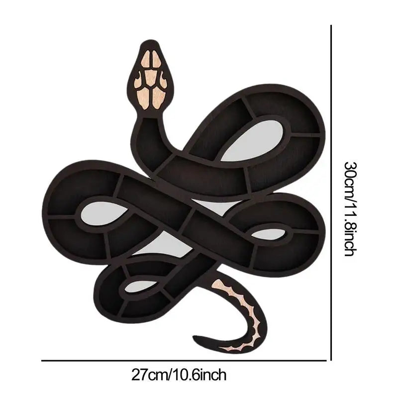 Bring Magic & Mystery to Your Space with Our Wooden Snake Wall Decor 🐍✨