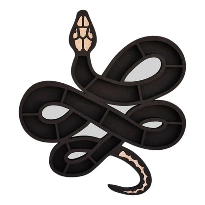 Bring Magic & Mystery to Your Space with Our Wooden Snake Wall Decor 🐍✨